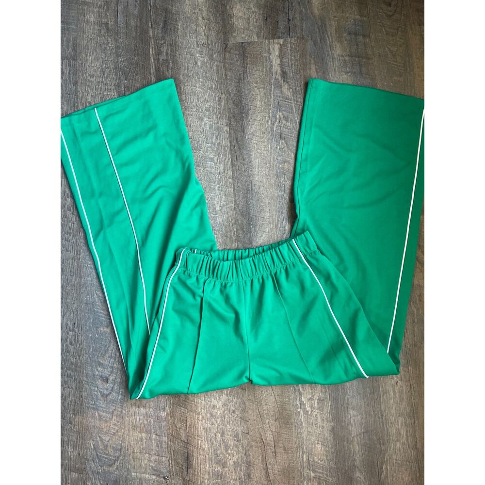 Wild Fable Track Pant Green white stripe XS